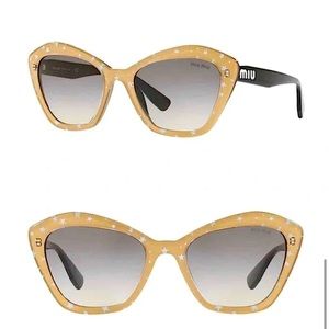 Miu Miu Goldstar Sunglasses 🤩😎 ⭐️🌟✨💫